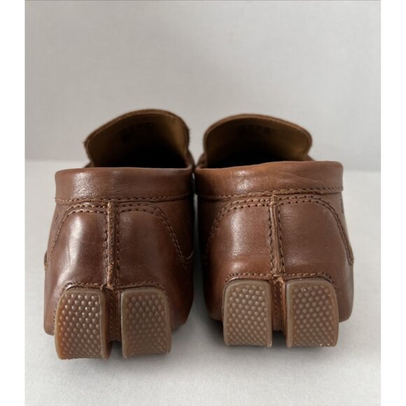 Clarks Markman Way Penny Loafer Shoes Men's 11 M Brown Leather Slip On Driving - Picture 5 of 11